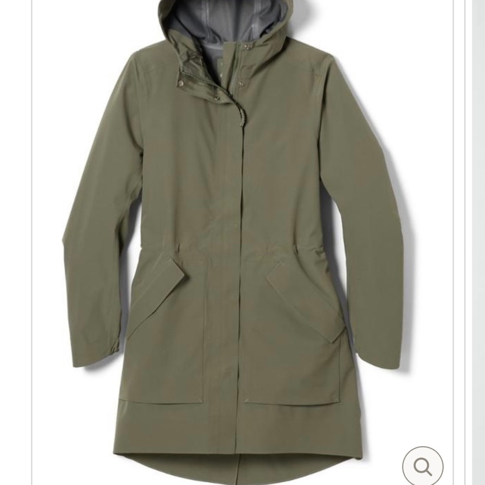 REI Womens Pike Street Trench Rain Coat - Sz XL